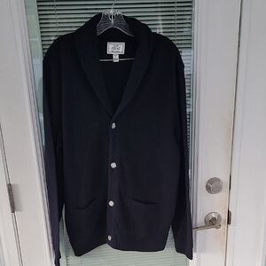 Jos. A Bank Tailored Fit Cotton Shawl Collar Classic Cardigan Men's Sweater Sz M